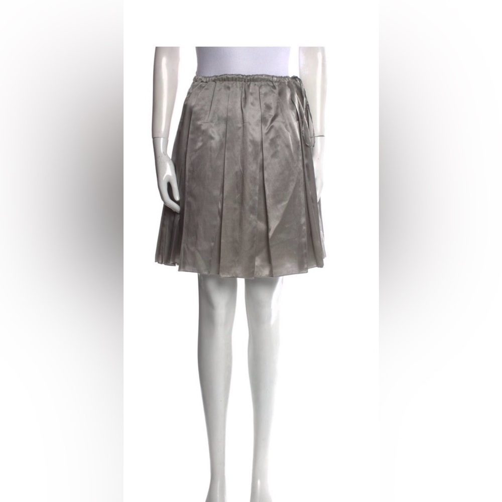 Zadig & Voltaire Luxe Gray Satin Skirt